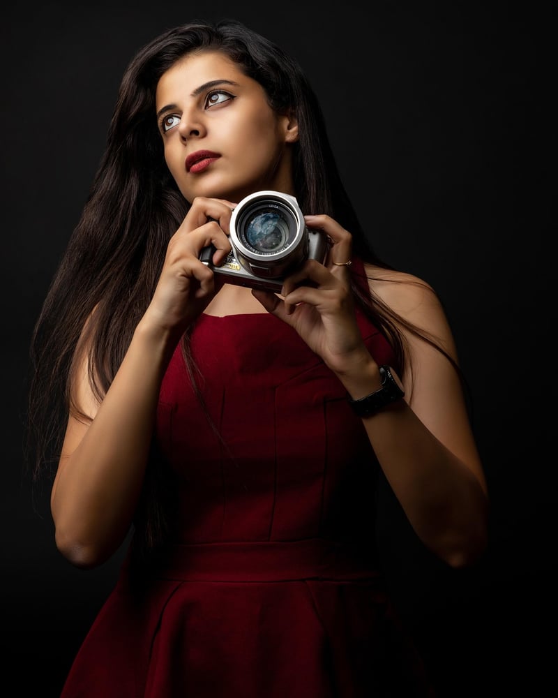 Celebrity fashion photoshoot